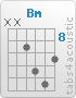 Chord Bm (x,x,9,11,12,10)